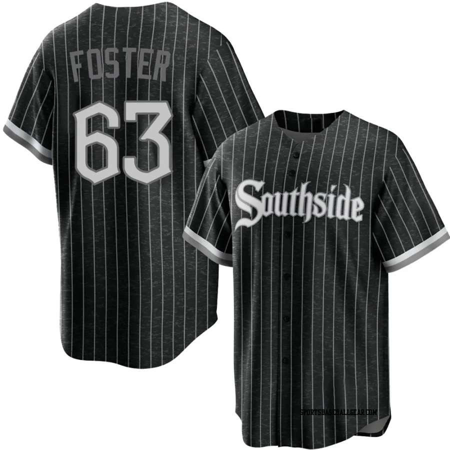 Matt Foster Men's Chicago White Sox Black Replica 2021 City Connect Jersey