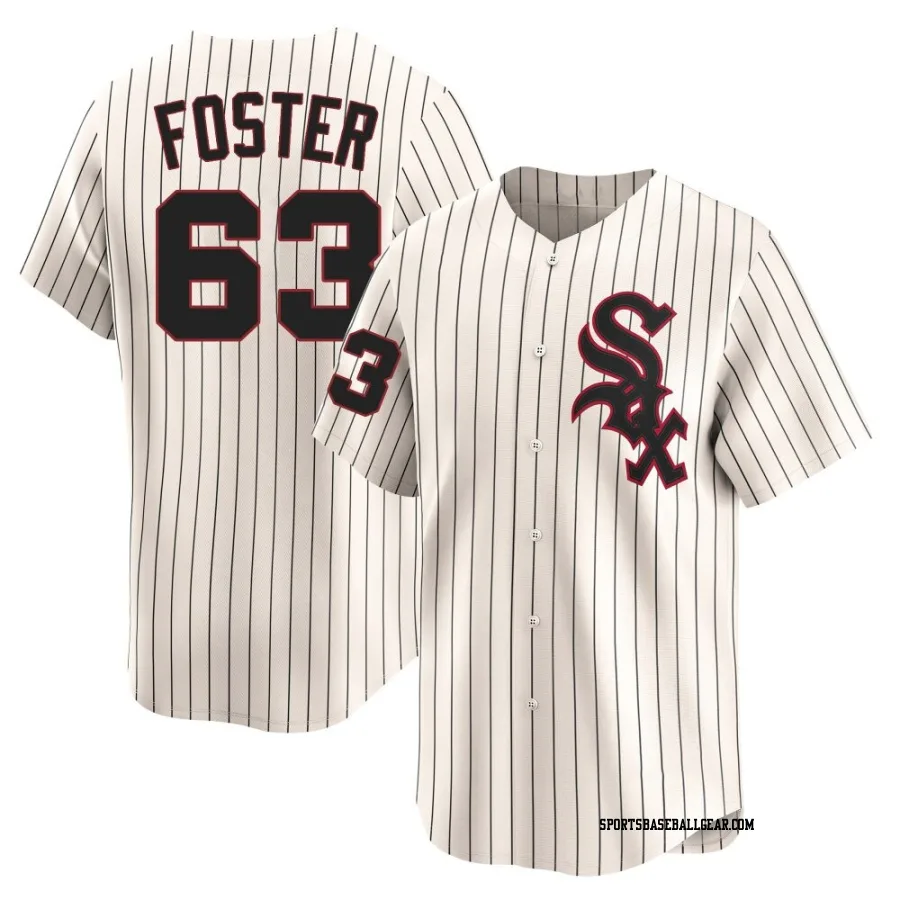 Matt Foster Youth Chicago White Sox Cream Limited Throwback Cooperstown Jersey