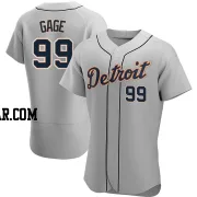 Matt Gage Men's Detroit Tigers Gray Authentic Road Jersey