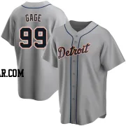 Matt Gage Men's Detroit Tigers Gray Replica Road Jersey