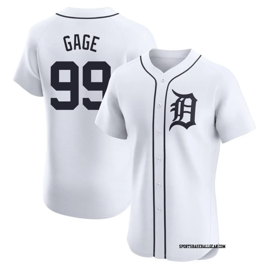 Matt Gage Men's Detroit Tigers White Elite Home Jersey