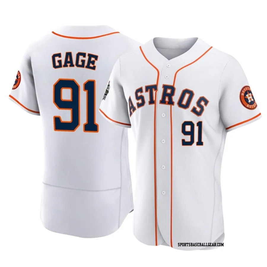 Matt Gage Men's Houston Astros White Authentic 2022 World Series Home Jersey