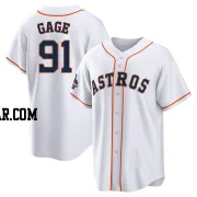 Matt Gage Men's Houston Astros White Replica 2022 World Series Champions Home Jersey