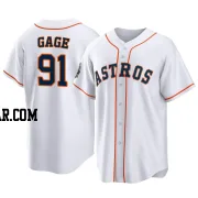Matt Gage Men's Houston Astros White Replica 2022 World Series Home Jersey