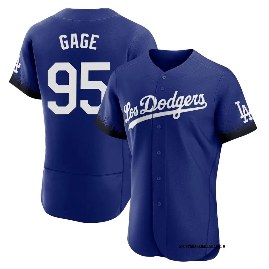 Matt Gage Men's Los Angeles Dodgers Royal Authentic 2021 City Connect Jersey