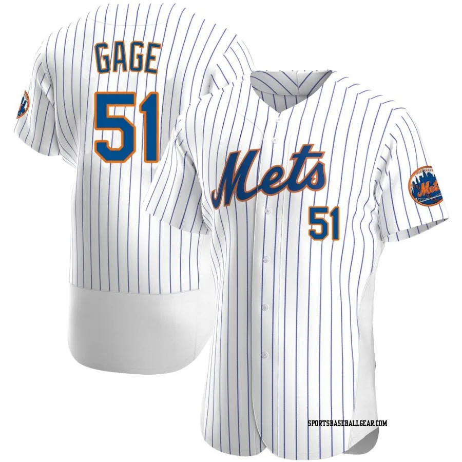 Matt Gage Men's New York Mets White Authentic Home Jersey