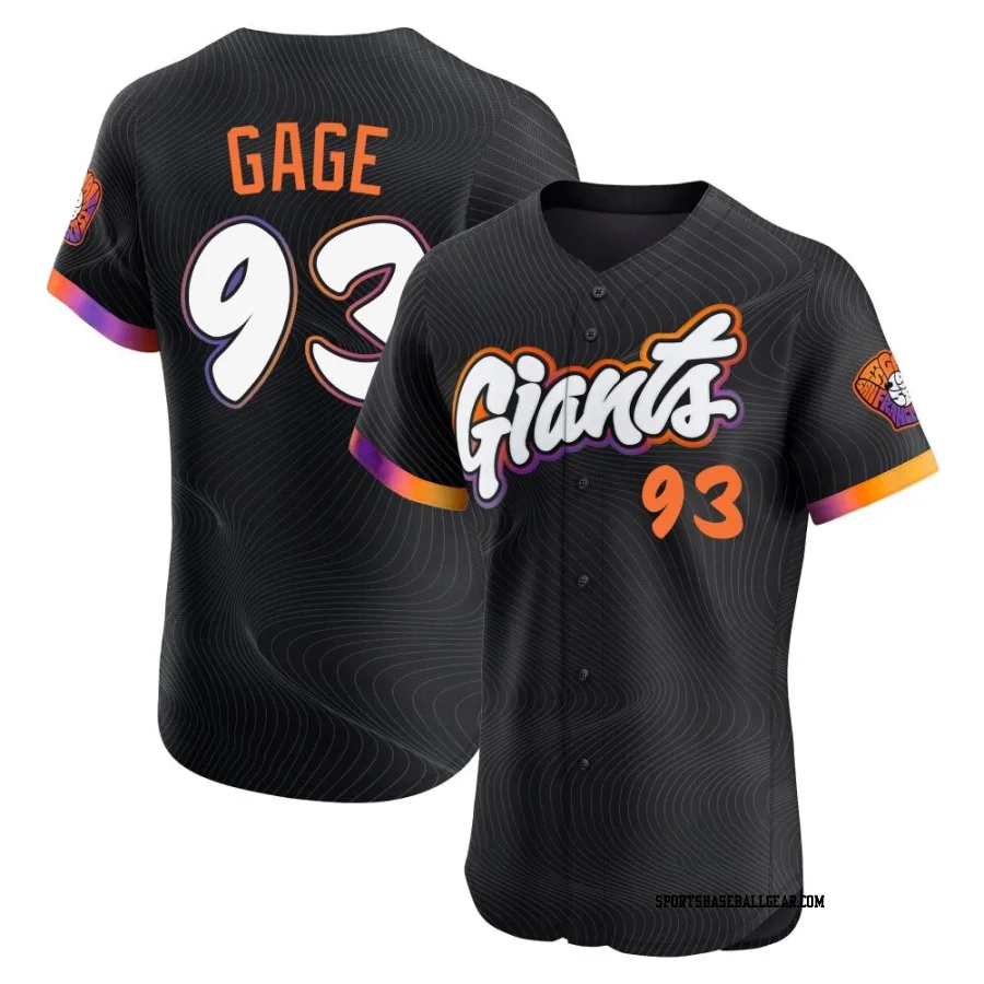 Matt Gage Men's San Francisco Giants Anthracite Elite 2025 City Connect Jersey