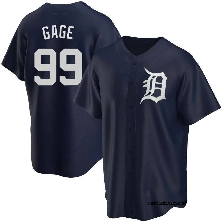 Matt Gage Youth Detroit Tigers Navy Replica Alternate Jersey