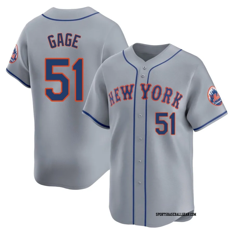 Matt Gage Youth New York Mets Gray Limited Away Jersey