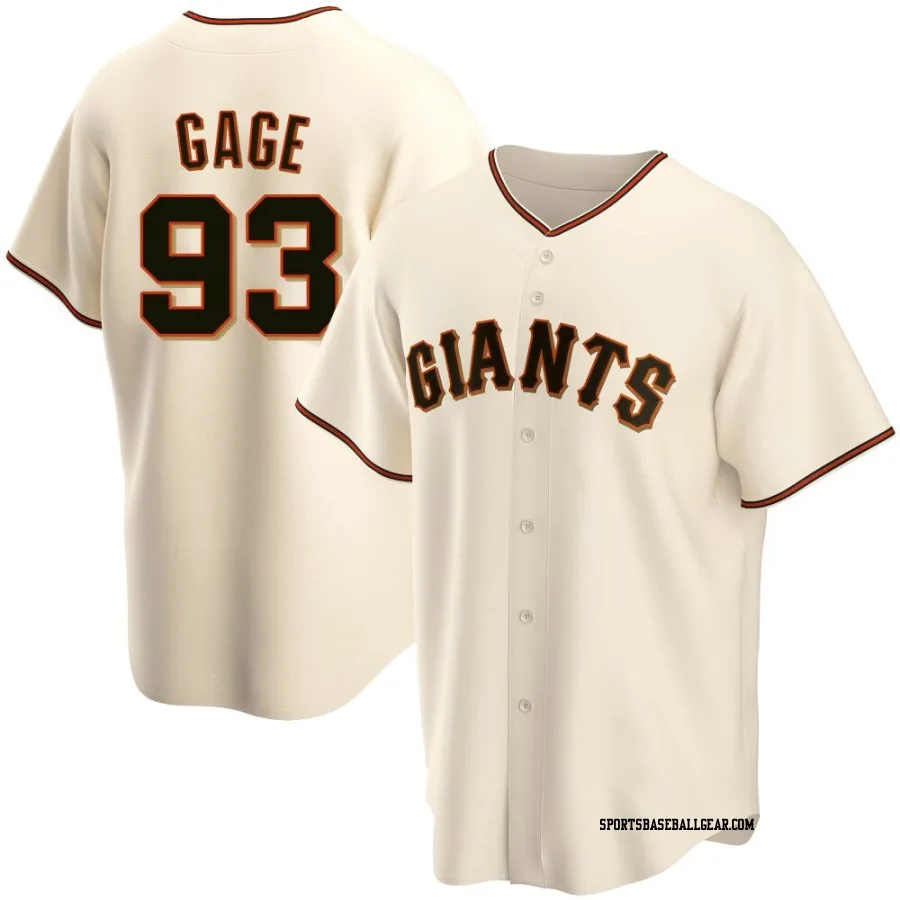 Matt Gage Youth San Francisco Giants Cream Replica Home Jersey