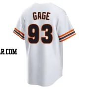 Matt Gage Youth San Francisco Giants White Limited Throwback Cooperstown Collection Jersey