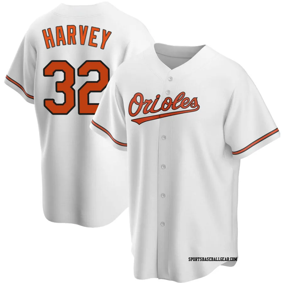 Matt Harvey Men's Baltimore Orioles White Replica Home Jersey