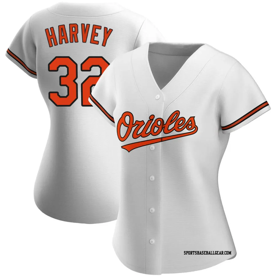Matt Harvey Women's Baltimore Orioles White Authentic Home Jersey