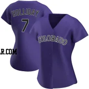 Matt Holliday Women's Colorado Rockies Purple Authentic Alternate Jersey