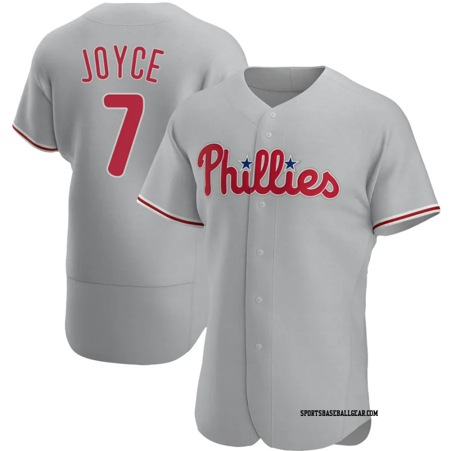 Matt Joyce Men's Philadelphia Phillies Gray Authentic Road Jersey