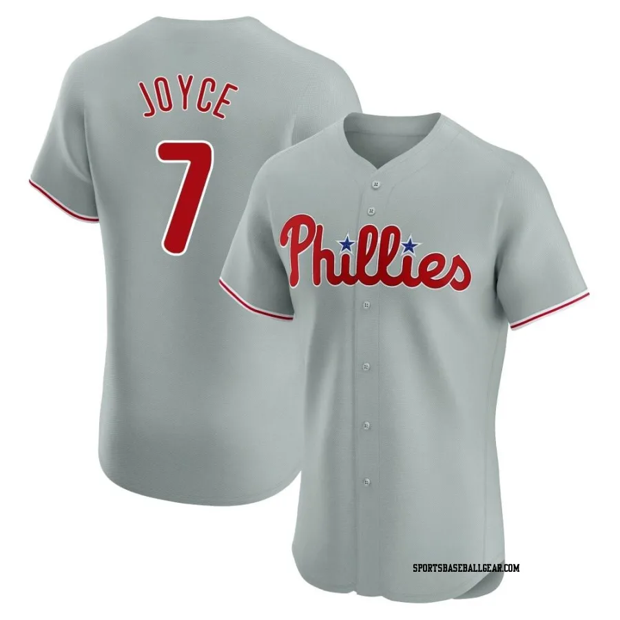 Matt Joyce Men's Philadelphia Phillies Gray Elite Road Jersey