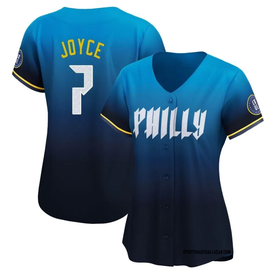 Matt Joyce Women's Philadelphia Phillies Blue Limited 2024 City Connect Jersey