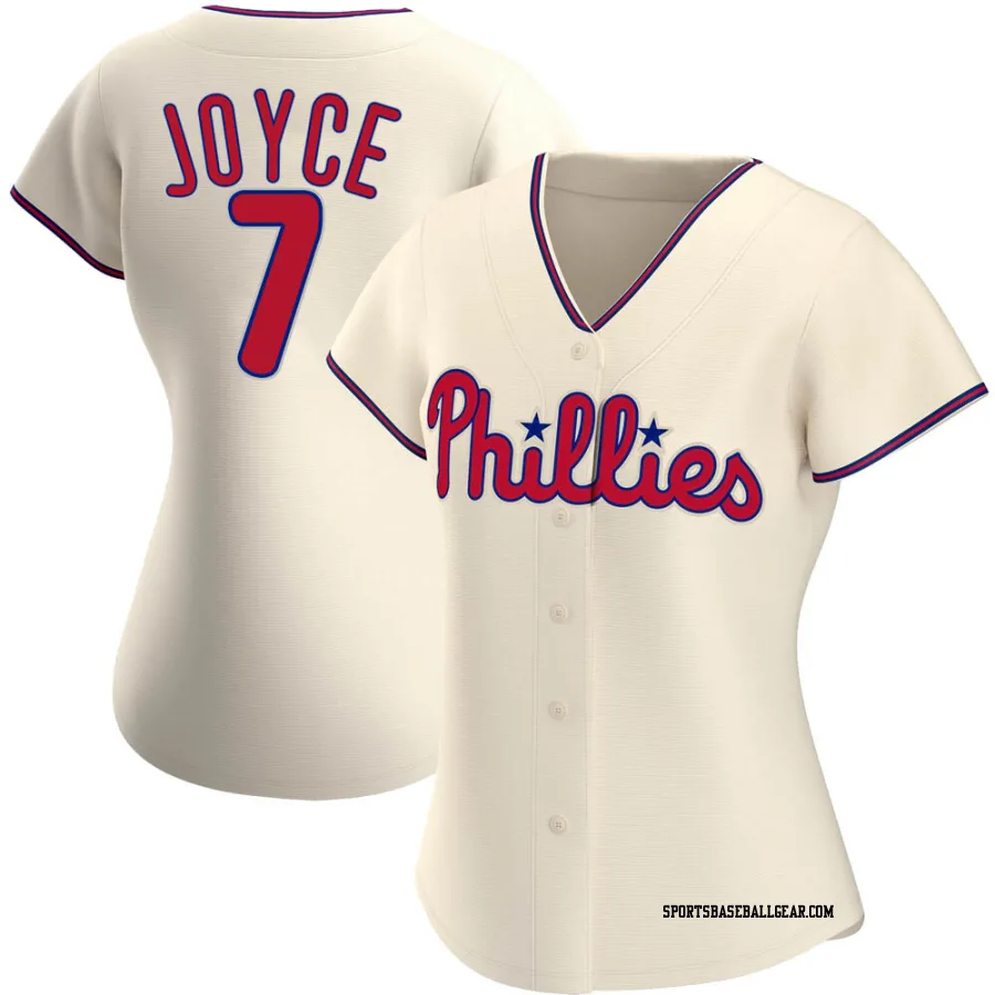 Matt Joyce Women's Philadelphia Phillies Cream Authentic Alternate Jersey