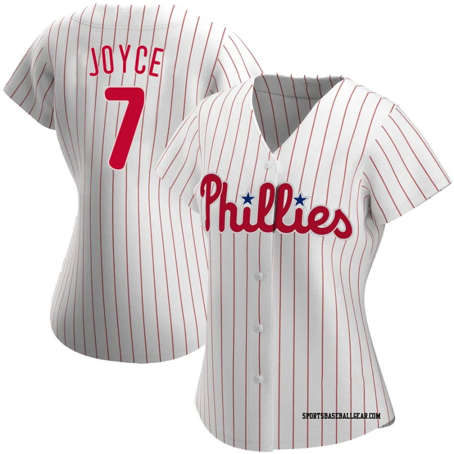 Matt Joyce Women's Philadelphia Phillies White Replica Home Jersey