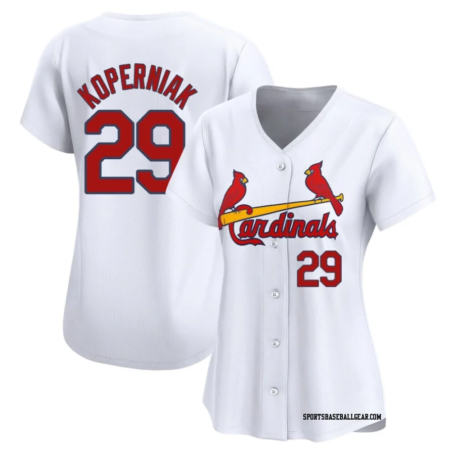 Matt Koperniak Women's St. Louis Cardinals White Limited Home Jersey