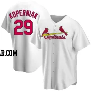 Matt Koperniak Youth St. Louis Cardinals White Replica Home Jersey