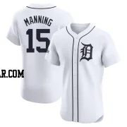 Matt Manning Men's Detroit Tigers White Elite Home Patch Jersey