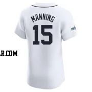 Matt Manning Men's Detroit Tigers White Elite Home Patch Jersey