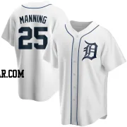 Matt Manning Men's Detroit Tigers White Replica Home Jersey