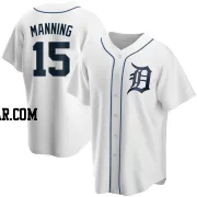 Matt Manning Men's Detroit Tigers White Replica Home Jersey