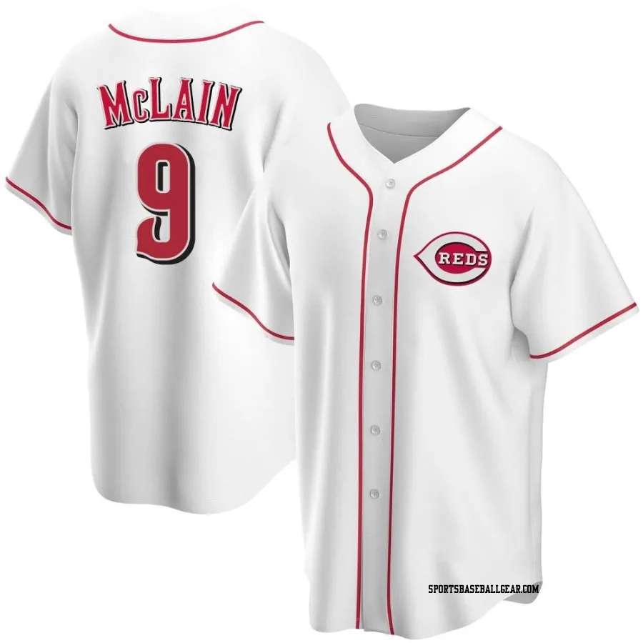 Matt McLain Men's Cincinnati Reds White Replica Home Jersey