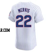 Matt Mervis Men's Chicago Cubs White Elite Home Jersey
