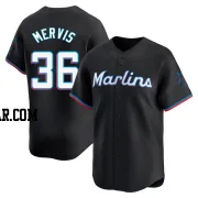 Matt Mervis Men's Miami Marlins Black Limited Alternate Jersey