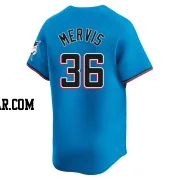 Matt Mervis Youth Miami Marlins Blue Limited Alternate Jersey