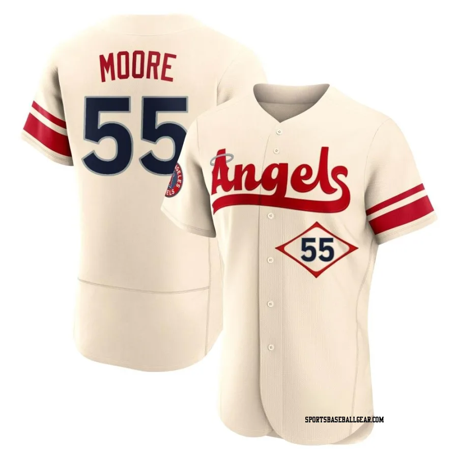 Matt Moore Men's Los Angeles Angels Cream Authentic 2022 City Connect Jersey