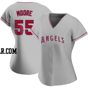 Matt Moore Women's Los Angeles Angels Authentic Silver Road Jersey