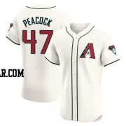 Matt Peacock Men's Arizona Diamondbacks Cream Elite Home Jersey