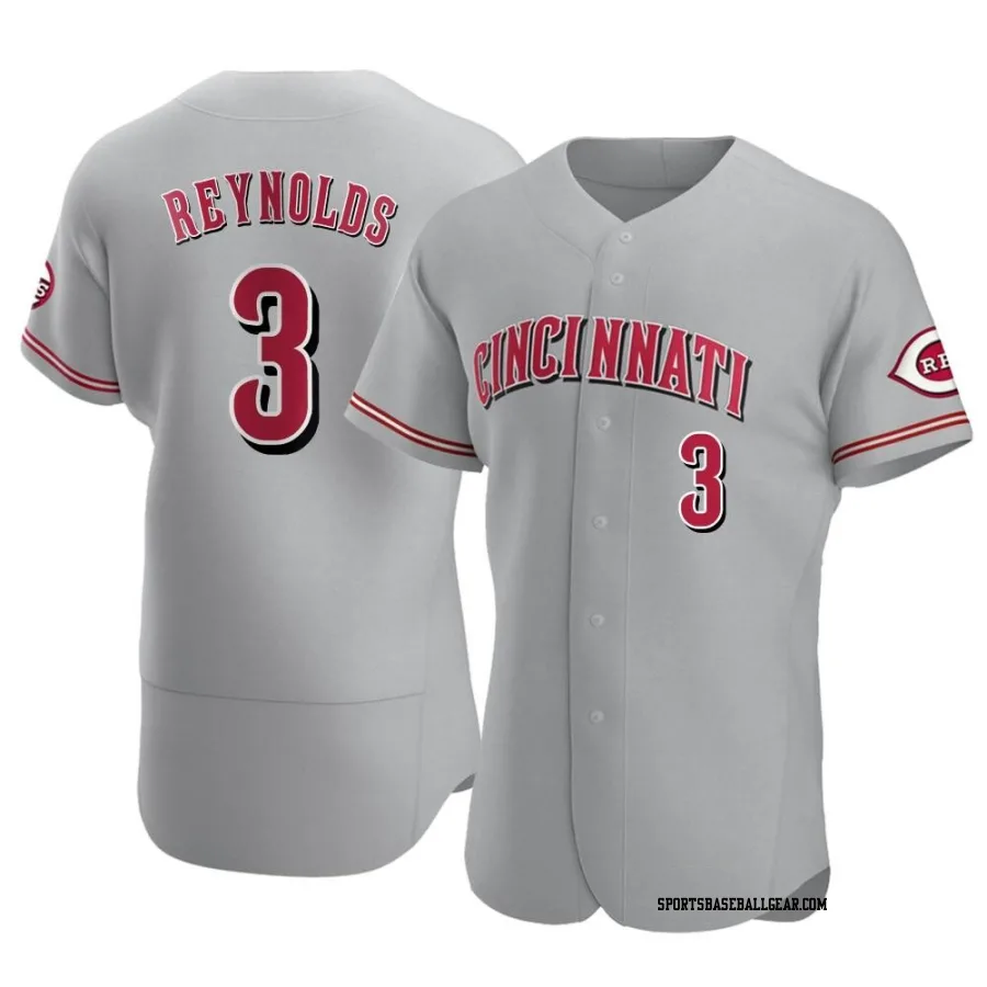 Matt Reynolds Men's Cincinnati Reds Gray Authentic Road Jersey