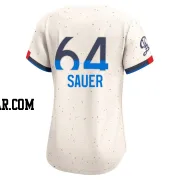 Matt Sauer Women's Los Angeles Dodgers Cream Limited 2024 City Connect Jersey