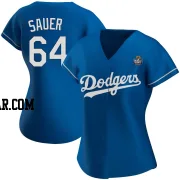 Matt Sauer Women's Los Angeles Dodgers Royal Authentic Alternate 2024 World Series Jersey