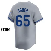 Matt Sauer Youth Kansas City Royals Gray Limited Away Jersey