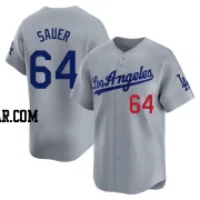 Matt Sauer Youth Los Angeles Dodgers Gray Limited Away Jersey