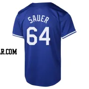 Matt Sauer Youth Los Angeles Dodgers Royal Limited Alternate 2024 World Series Jersey