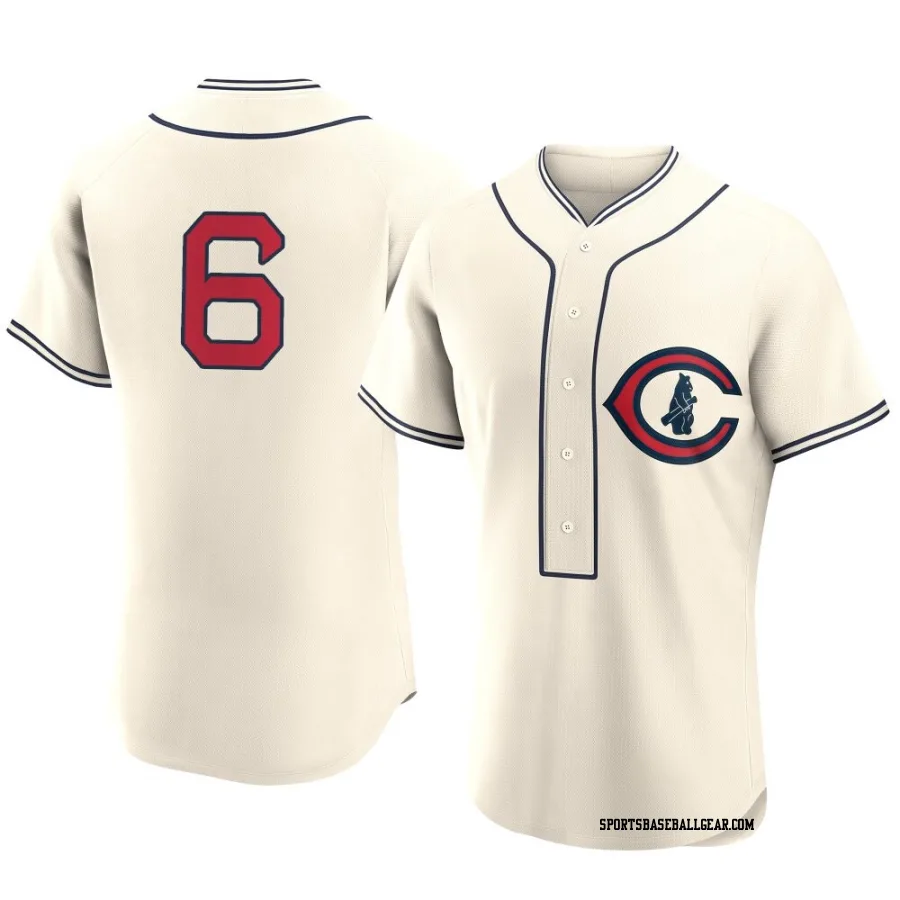 Matt Shaw Men's Chicago Cubs Cream Authentic 2022 Field Of Dreams Jersey
