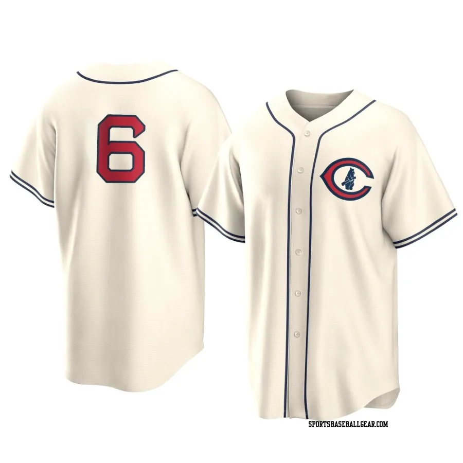 Matt Shaw Men's Chicago Cubs Cream Replica 2022 Field Of Dreams Jersey