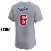Matt Shaw Men's Chicago Cubs Gray Elite Road Jersey
