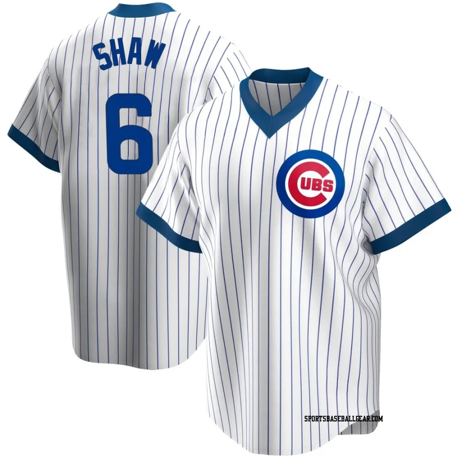 Matt Shaw Men's Chicago Cubs White Replica Home Cooperstown Collection Jersey
