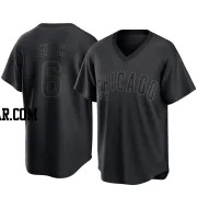 Matt Shaw Youth Chicago Cubs Black Replica Pitch Fashion Jersey