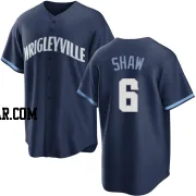 Matt Shaw Youth Chicago Cubs Navy Replica 2021 City Connect Jersey