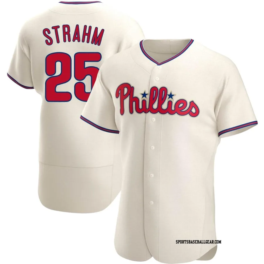 Matt Strahm Men's Philadelphia Phillies Cream Authentic Alternate Jersey