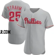 Matt Strahm Men's Philadelphia Phillies Gray Authentic Road Jersey